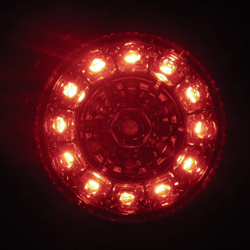 LED Blinker ROUND mit Rücklicht und Bremslicht