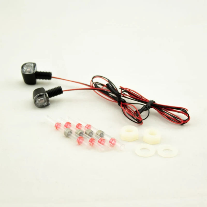 LED-Blinker Paar Progress-Line Fly schwarz, Klar, M6, E-geprüft, 12V/1,5W