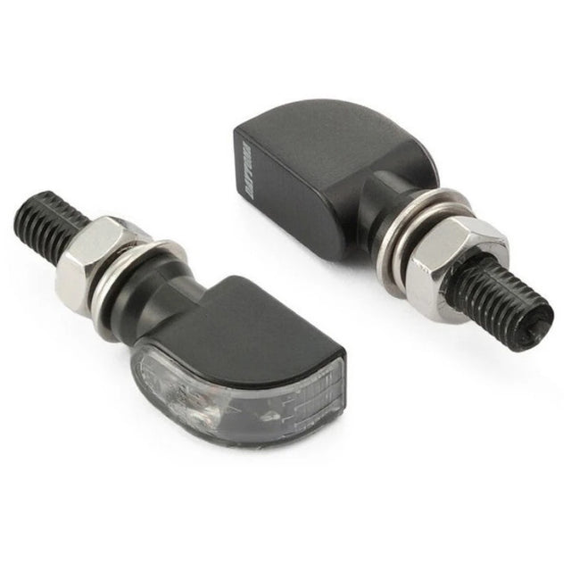 LED-Blinker Paar Daytona D-Light Mini 1 schwarz, Getönt, M8, E-geprüft, 12V/3,4W