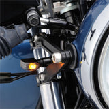 LED-Blinker Paar Daytona D-Light Mini 1 schwarz, Getönt, M8, E-geprüft, 12V/3,4W