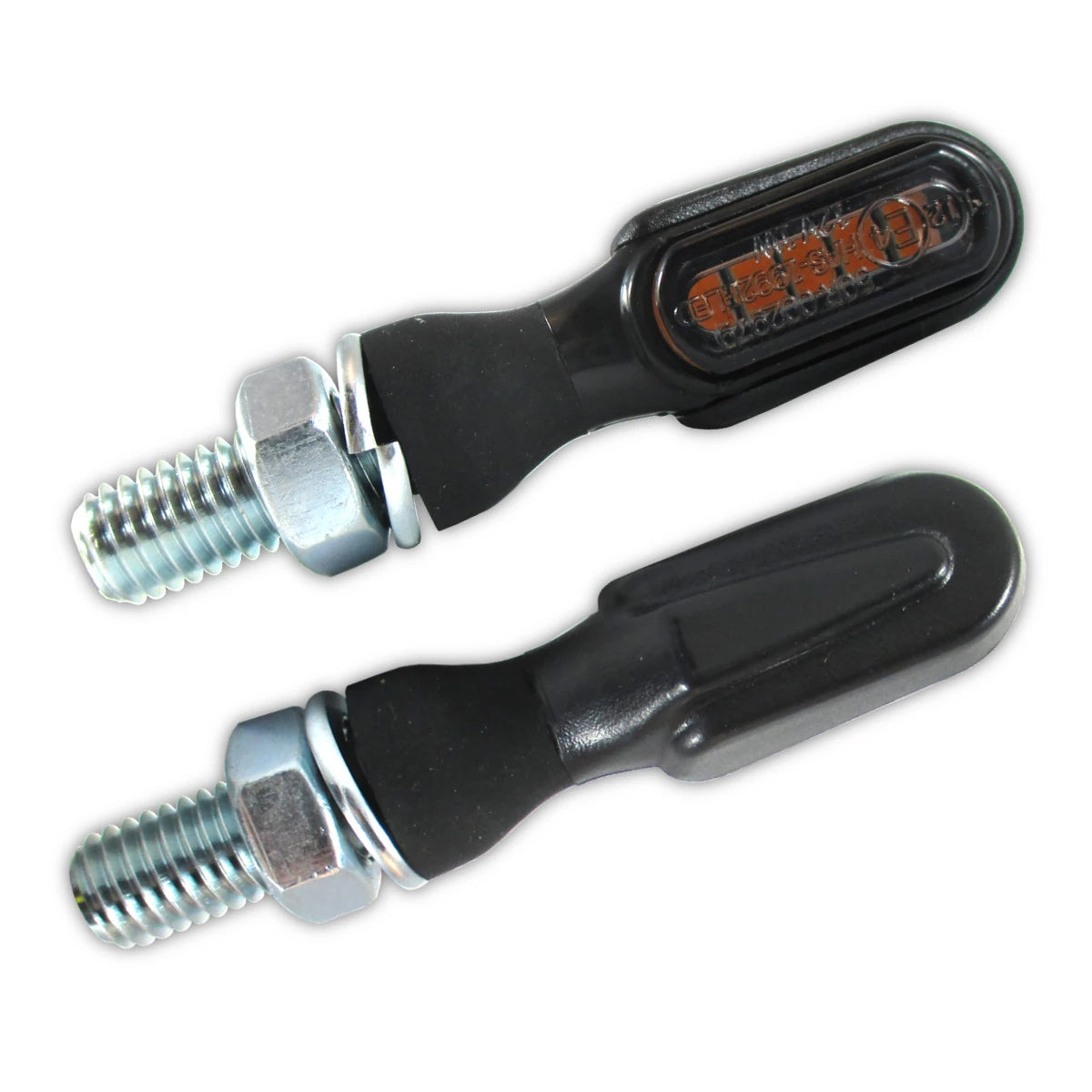 LED-Blinker Paar Progress-Line Heat 2 schwarz, Getönt, M8, E-geprüft, 12V/1W