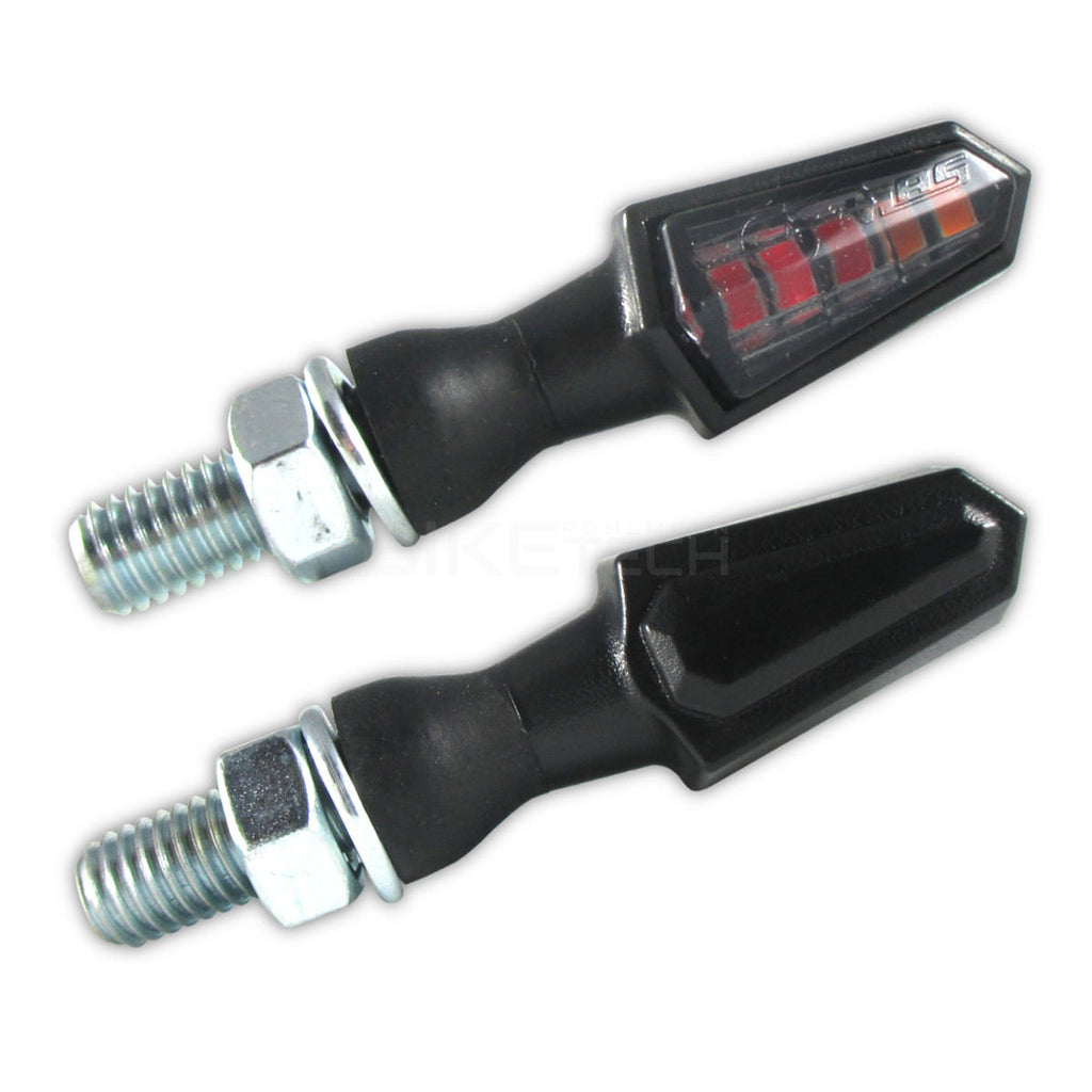 SMD Blinker PIKE mit Rücklicht und Bremslicht, schwarz