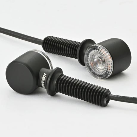 LED-Blinker Paar Daytona D-Light Mini 2 schwarz, Klar, M8, E-geprüft, 12V/3,4W