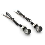 LED-Blinker Paar Daytona D-Light Mini 2 schwarz, Klar, M8, E-geprüft, 12V/3,4W