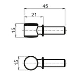 LED-Blinker Paar Daytona D-Light Mini 2 schwarz, Klar, M8, E-geprüft, 12V/3,4W