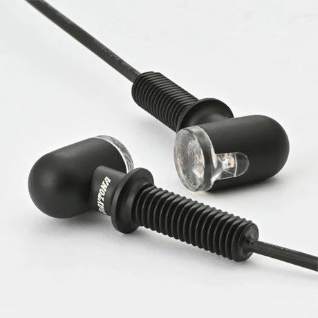 LED-Blinker Paar Daytona D-Light Mini 3 schwarz, Klar, M8, E-geprüft, 12V/3,4W