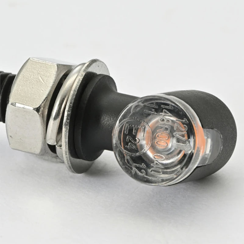 LED-Blinker Paar Daytona D-Light Mini 3 schwarz, Klar, M8, E-geprüft, 12V/3,4W