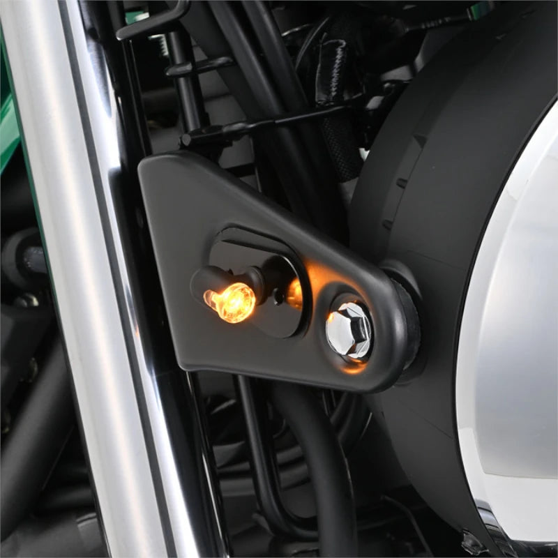 LED-Blinker Paar Daytona D-Light Mini 3 schwarz, Klar, M8, E-geprüft, 12V/3,4W