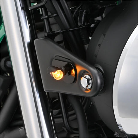 LED-Blinker Paar Daytona D-Light Mini 3 schwarz, Klar, M8, E-geprüft, 12V/3,4W