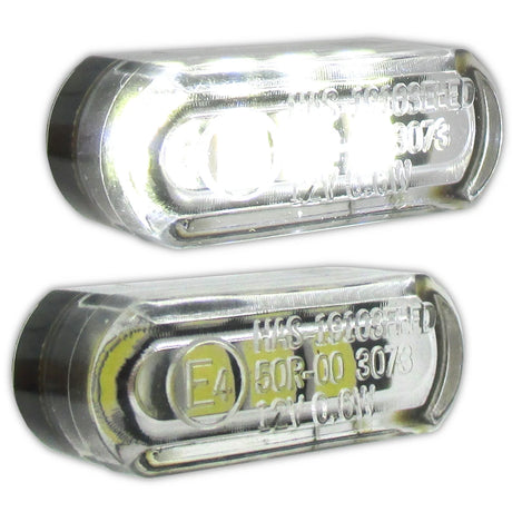 LED Einbaupositionslichter HEAT, Klares Glas, 12V/0,6W LED´s, E-Geprüft