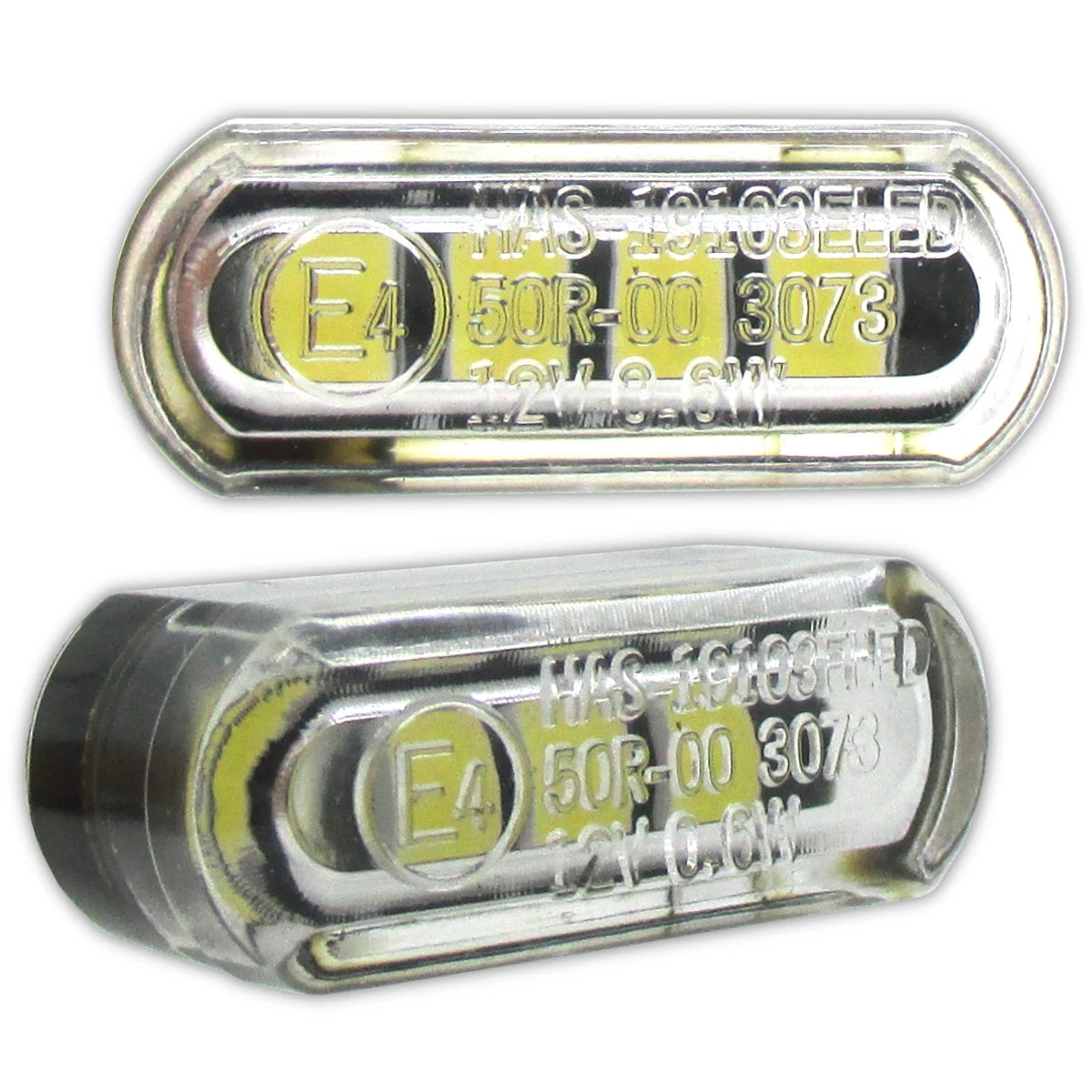 LED Einbaupositionslichter HEAT, Klares Glas, 12V/0,6W LED´s, E-Geprüft
