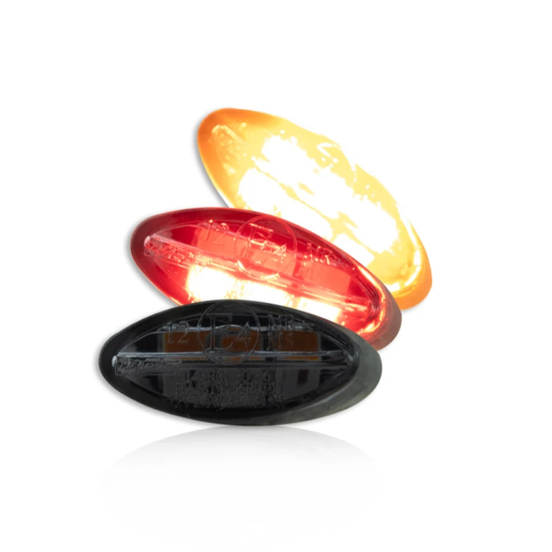 LED-Einbaublinker mit Rück- & Bremslicht Progress-Line Cateye 3in1, E-geprüft

