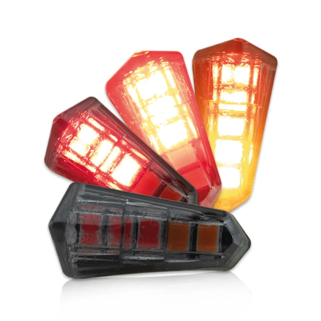 LED-Einbaublinker mit Rück- & Bremslicht Progress-Line Pike 3in1, E-geprüft