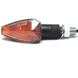Mini Blinker Progress-Line Peak, Schwarz, Klar, Kurzer Arm, E-geprüft, 12V 21W