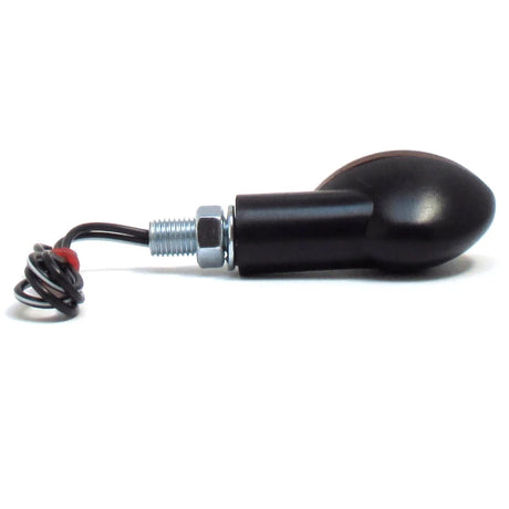 Mini Blinker Progress-Line Micro, Schwarz, Getönt, Kurzer Arm, E-geprüft, 21W