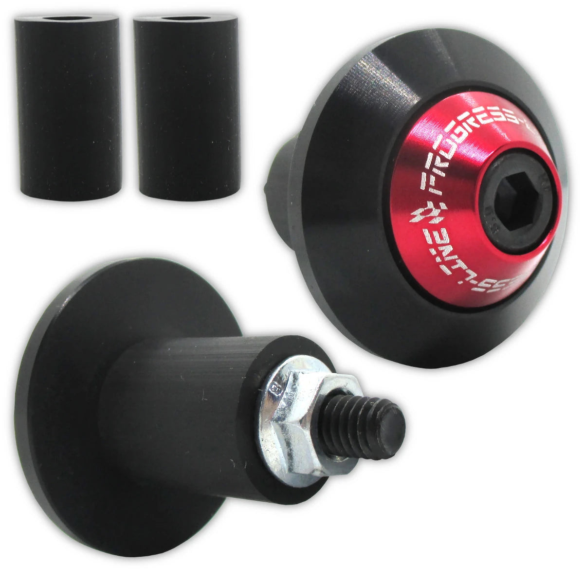 Lenkergewichte DISC, Rot, Klemmbereich 14-19 mm