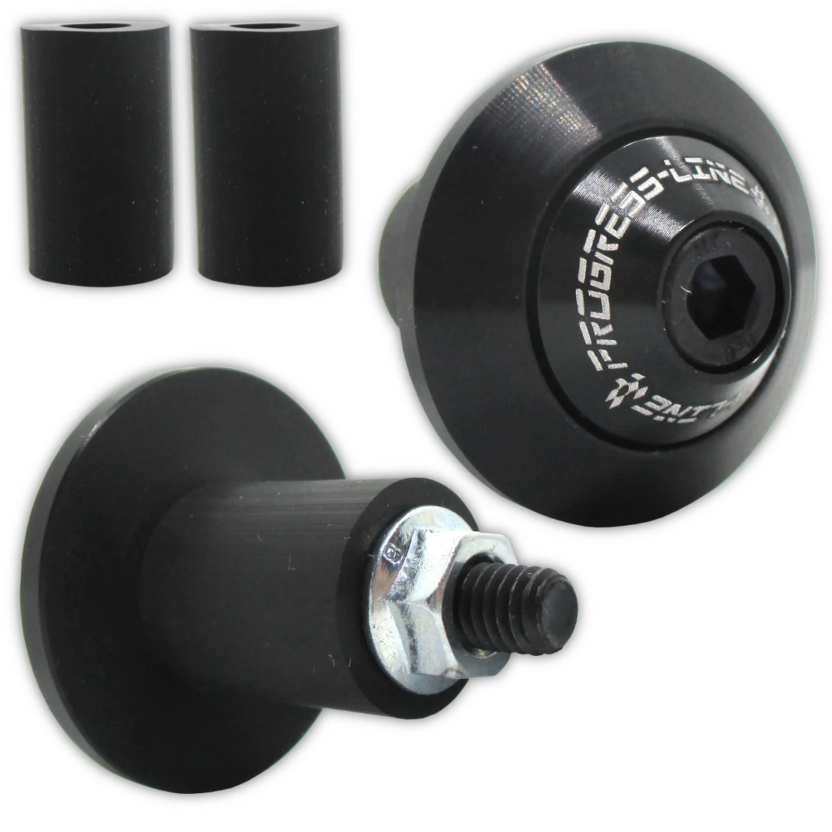 Lenkergewichte DISC, Schwarz, Klemmbereich 14-19 mm