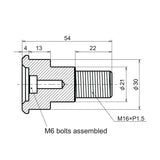 Lenkerendenspiegel Adapter YAMAHA M16
