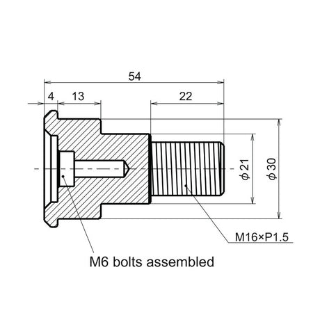 Lenkerendenspiegel Adapter YAMAHA M16