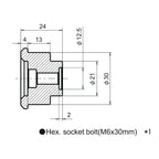 Lenkerendenspiegel Adapter YAMAHA M6