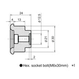 Lenkerendenspiegel Adapter YAMAHA M6