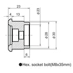 Lenkerendenspiegel Adapter KAWASAKI