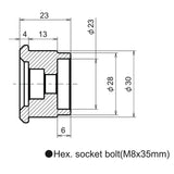 Lenkerendenspiegel Adapter KAWASAKI
