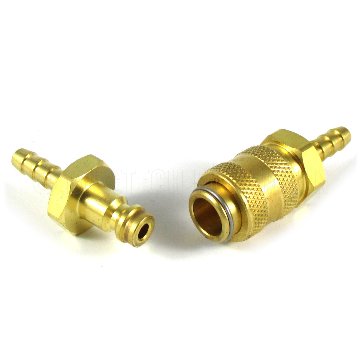 Schnelltrennkupplung 6 mm, Messing