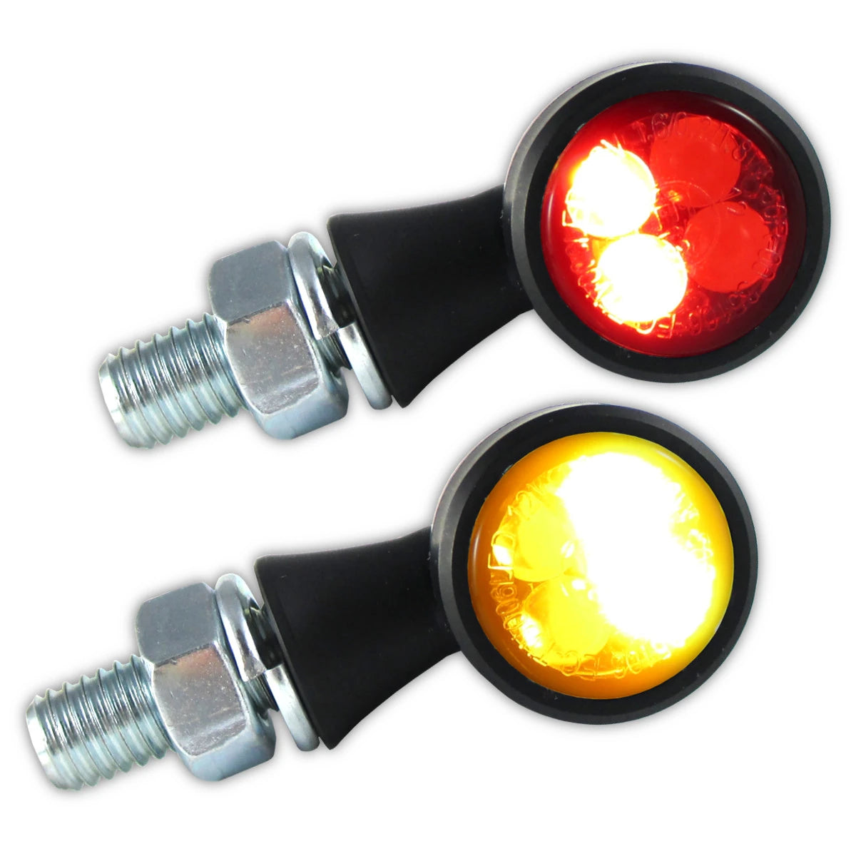 LED-Blinker mit Rück- & Bremslicht Progress-Line Zero 3in1, Schwarz, E-geprüft