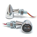 SMD Blinker ZERO mit Rücklicht und Bremslicht, chrom