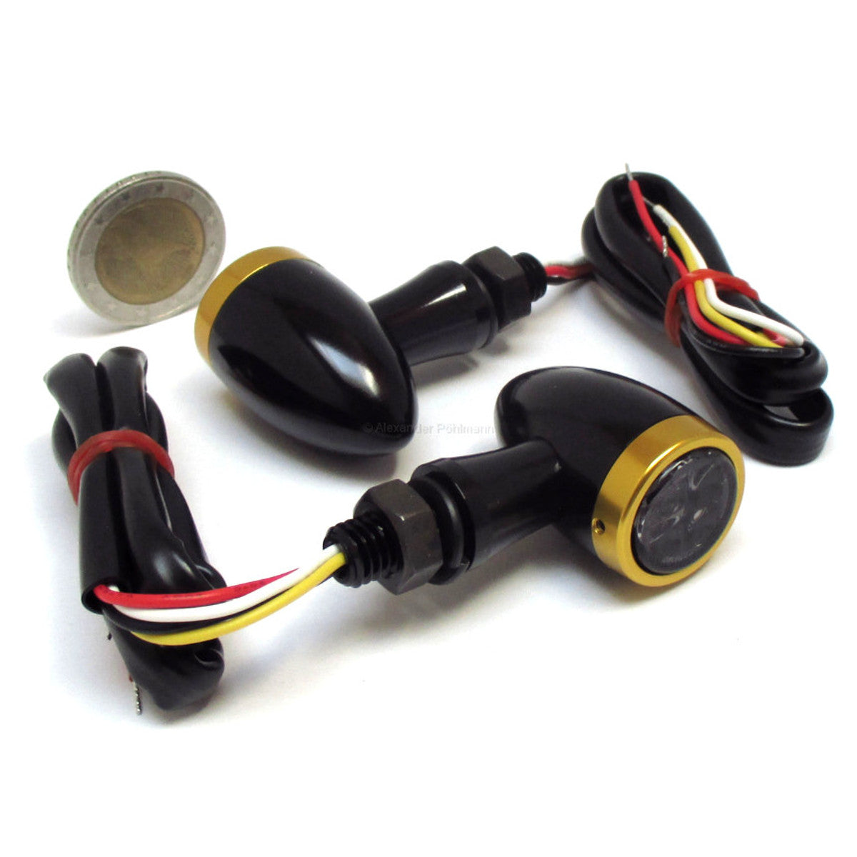 SMD Blinker JACK mit Rücklicht und Bremslicht, gold
