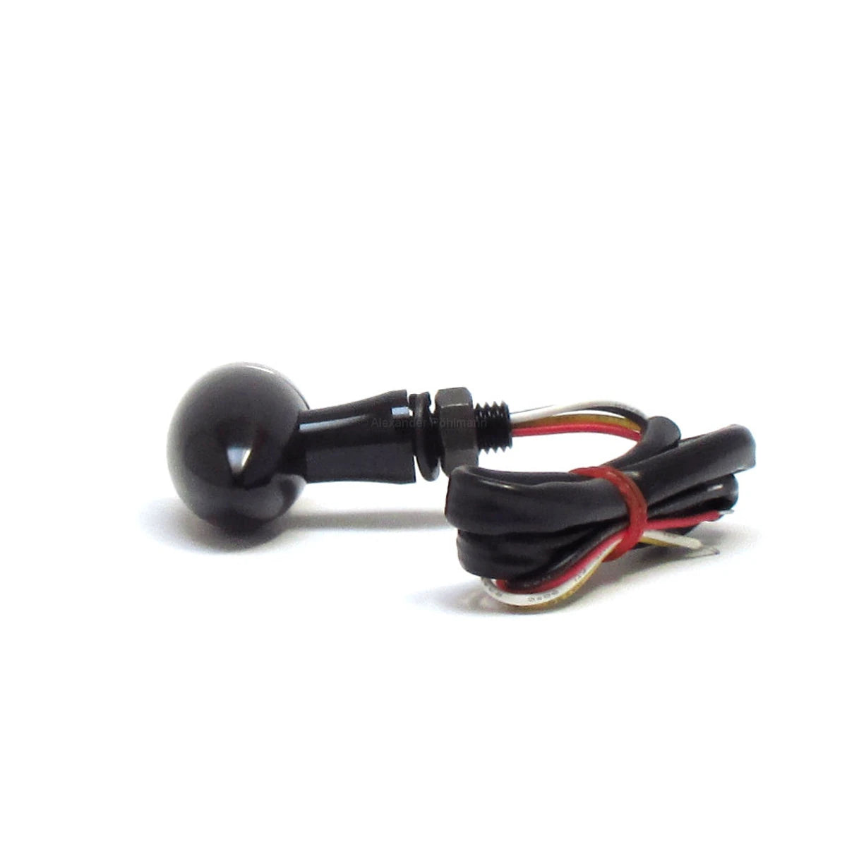 LED-Blinker mit Rück- & Bremslicht Progress-Line Jack 3in1, Schwarz/Silber