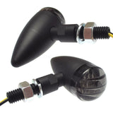 LED-Blinker Paar Progress-Line Bullet, Schwarz, Getönt, M8, E-geprüft, 12V/2W