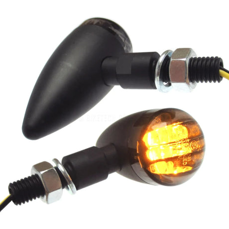 LED Blinker Progress-Line Bullet, Schwarz, Getönt, E-geprüft