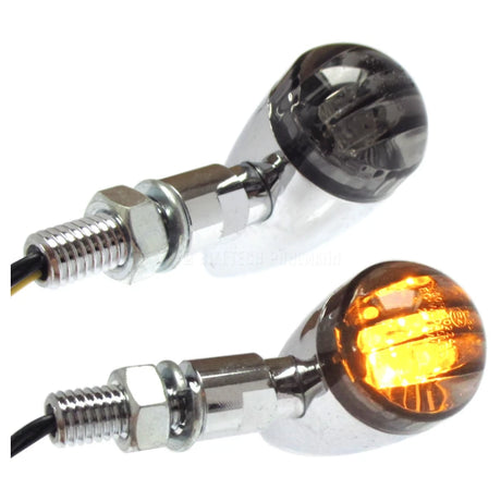 LED Blinker Progress-Line Bullet, Chrom, Getönt, E-geprüft