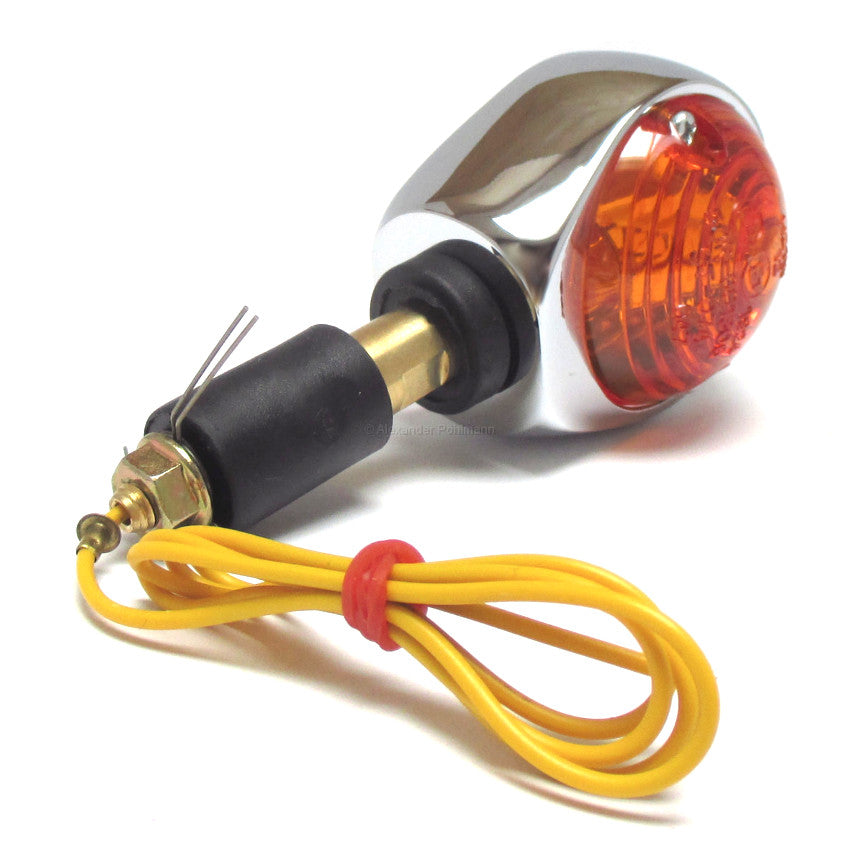 Lenkerendenblinker OCHSENAUGEN chrom gelb