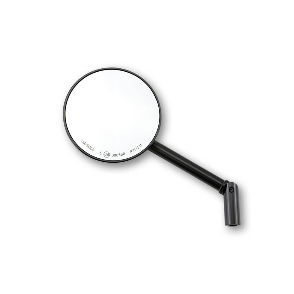 Lenkerspiegel HIGHSIDER CONERO, schwarz, E-geprüft, M10 Gewinde