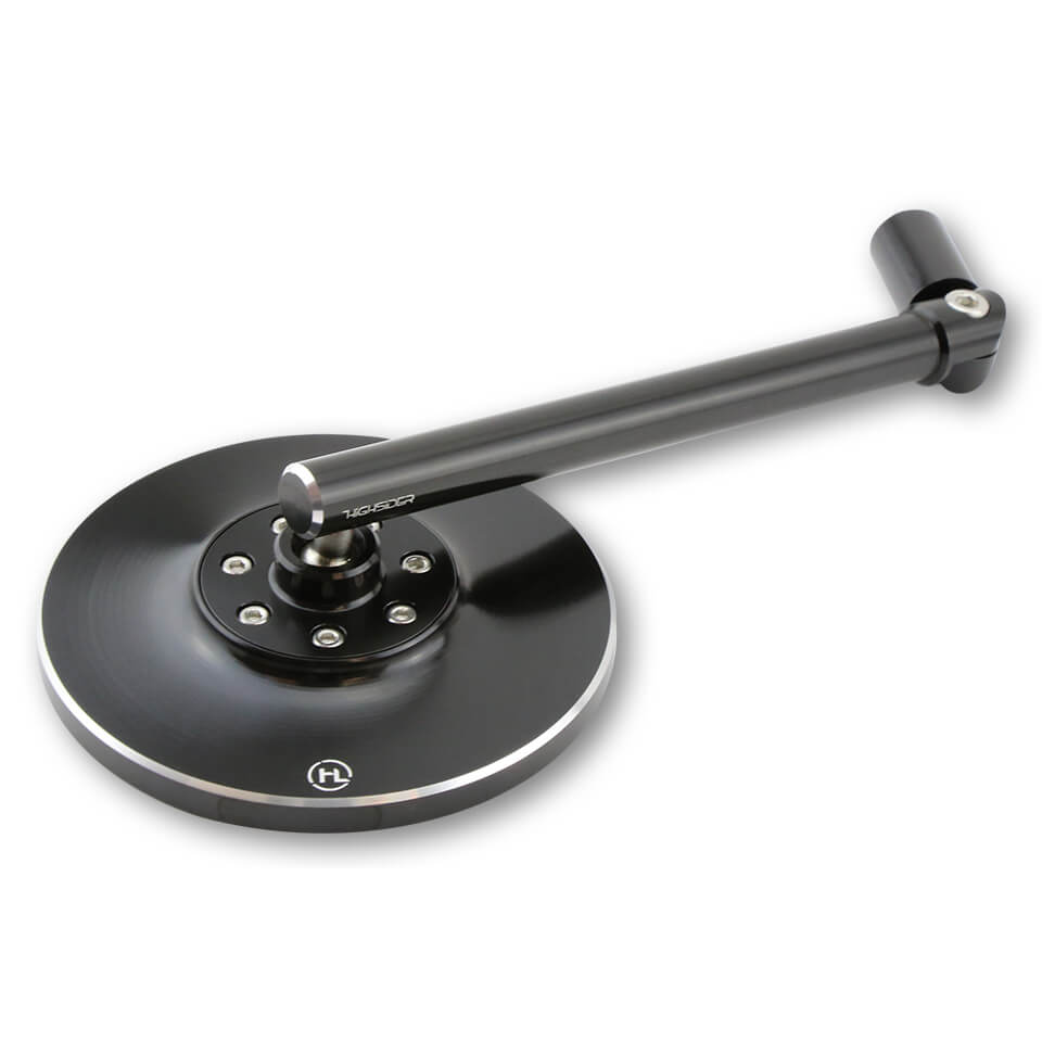 Lenkerspiegel HIGHSIDER CONERO, schwarz, E-geprüft, M10 Gewinde
