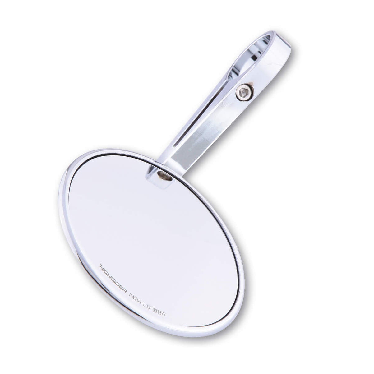 Lenkerendenspiegel HIGHSIDER MONTANA lang, chrom, Aufnahme Ø 30 x B 12 mm