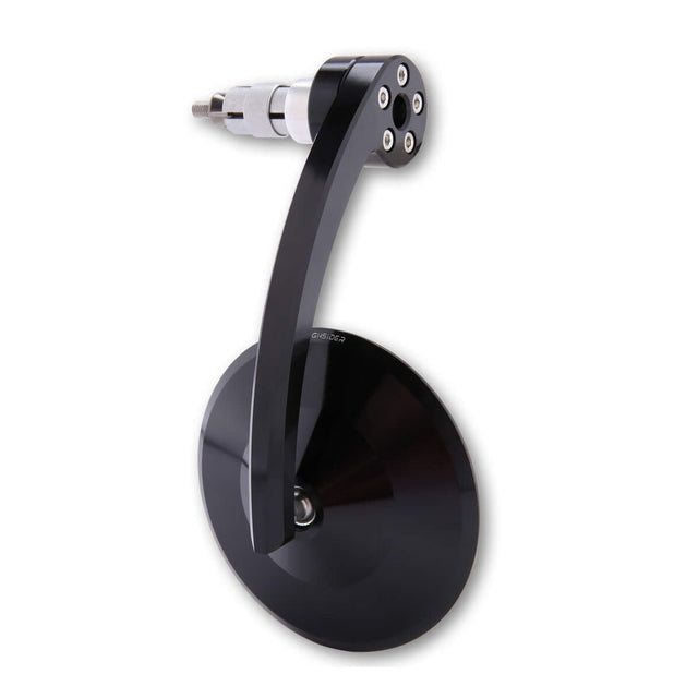 Lenkerendenspiegel HIGHSIDER MONTANA EVO, schwarz, Klemmbereich 12-22 mm