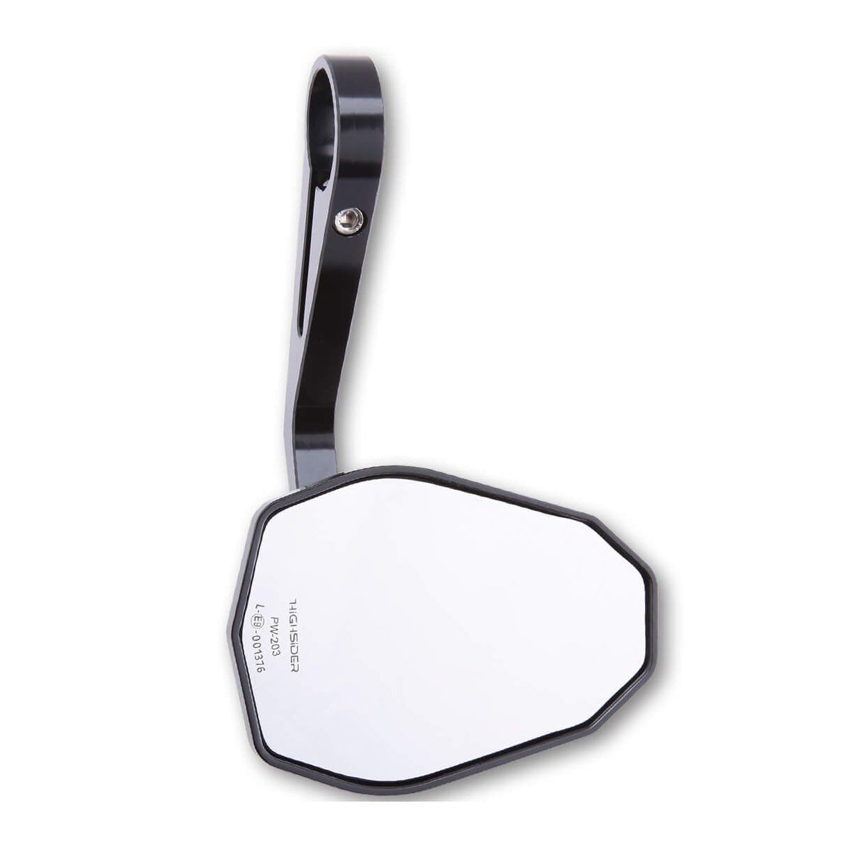 Lenkerendenspiegel HIGHSIDER VICTORY lang, schwarz, Aufnahme Ø 30 x B 12 mm
