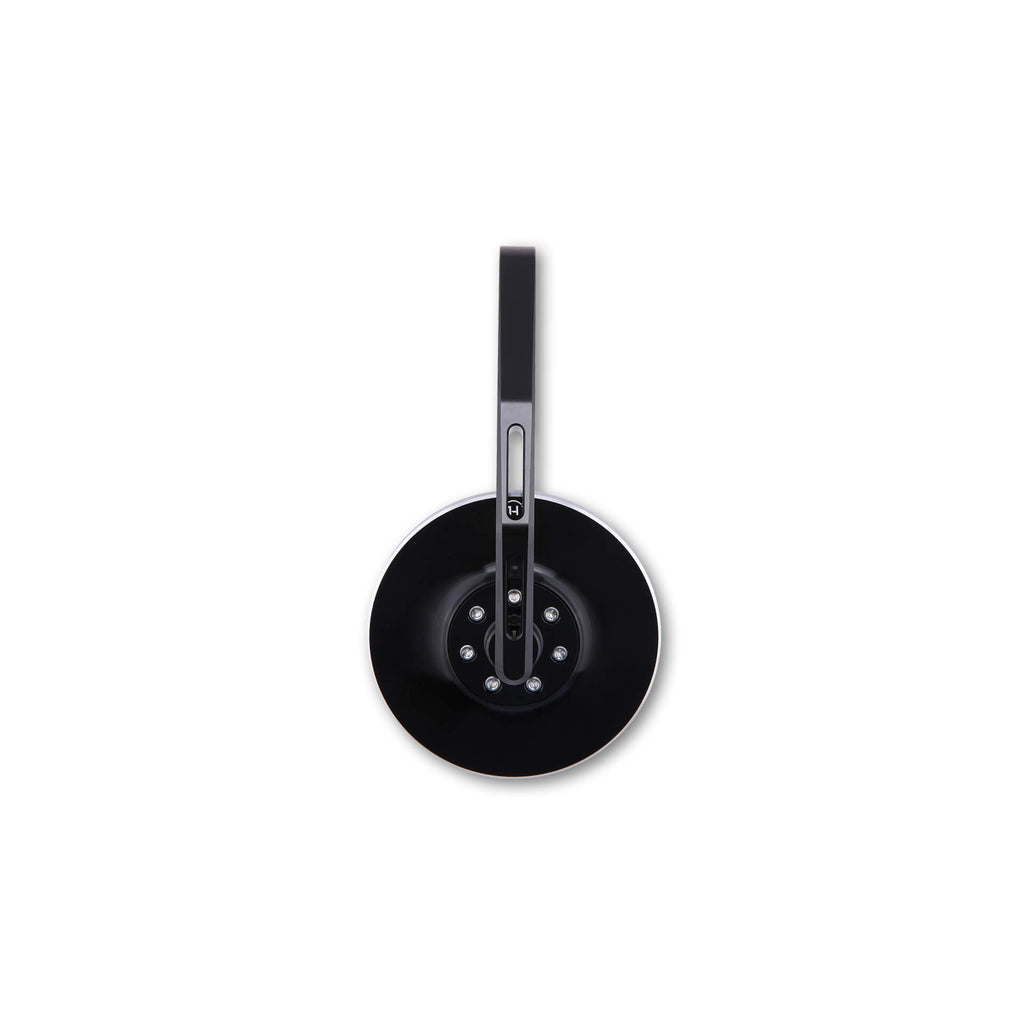 Lenkerendenspiegel CONERO 2, schwarz, Aufnahme Ø 30 x B 12 mm