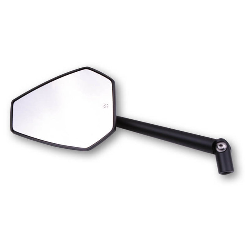 Lenkerspiegel Highsider Smart Surface, Schwarz, Aluminium, E-geprüft, M10