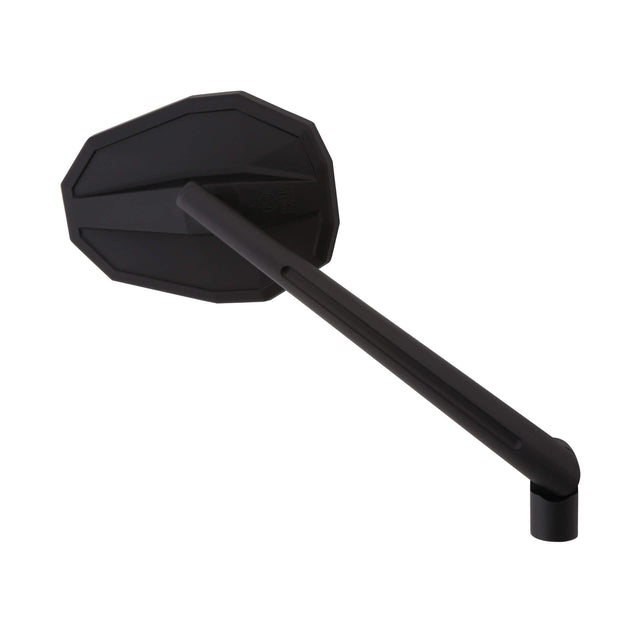 Lenkerspiegel Highsider Smart Straight-XL, Schwarz, Alu & ABS, E-geprüft, M10