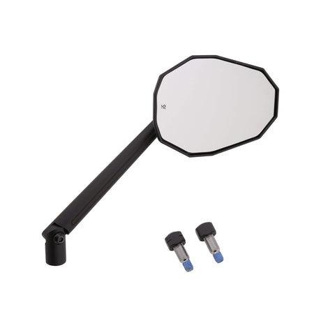 Lenkerspiegel Highsider Smart Straight-XL, Schwarz, Alu & ABS, E-geprüft, M10