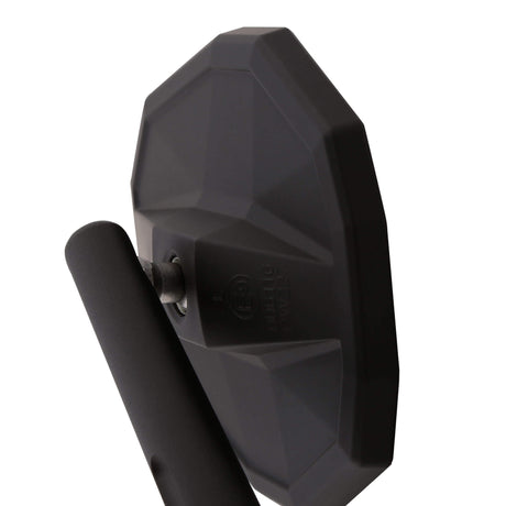 Lenkerspiegel Highsider Smart Straight-XL, Schwarz, Alu & ABS, E-geprüft, M10