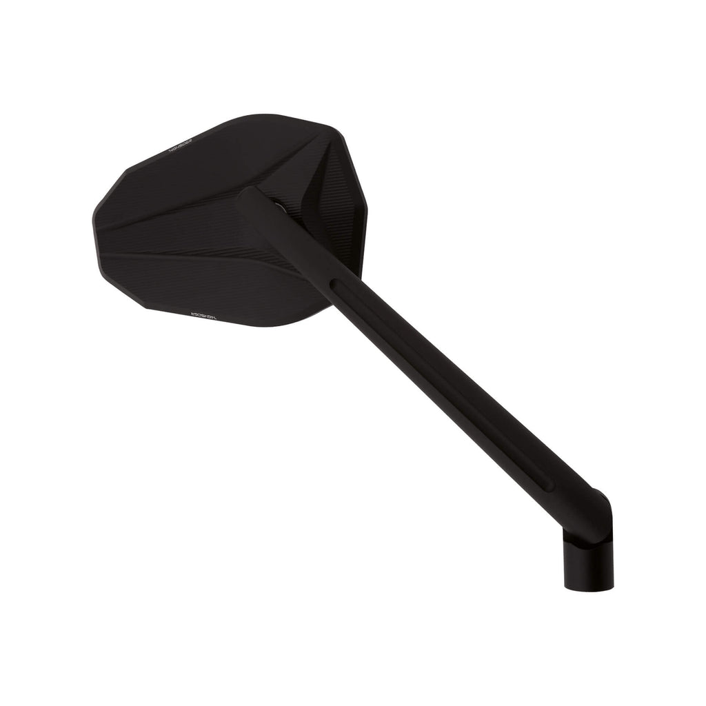 Lenkerspiegel HIGHSIDER VICTORY-X XL, schwarz matt, E-geprüft, M10 Gewinde
