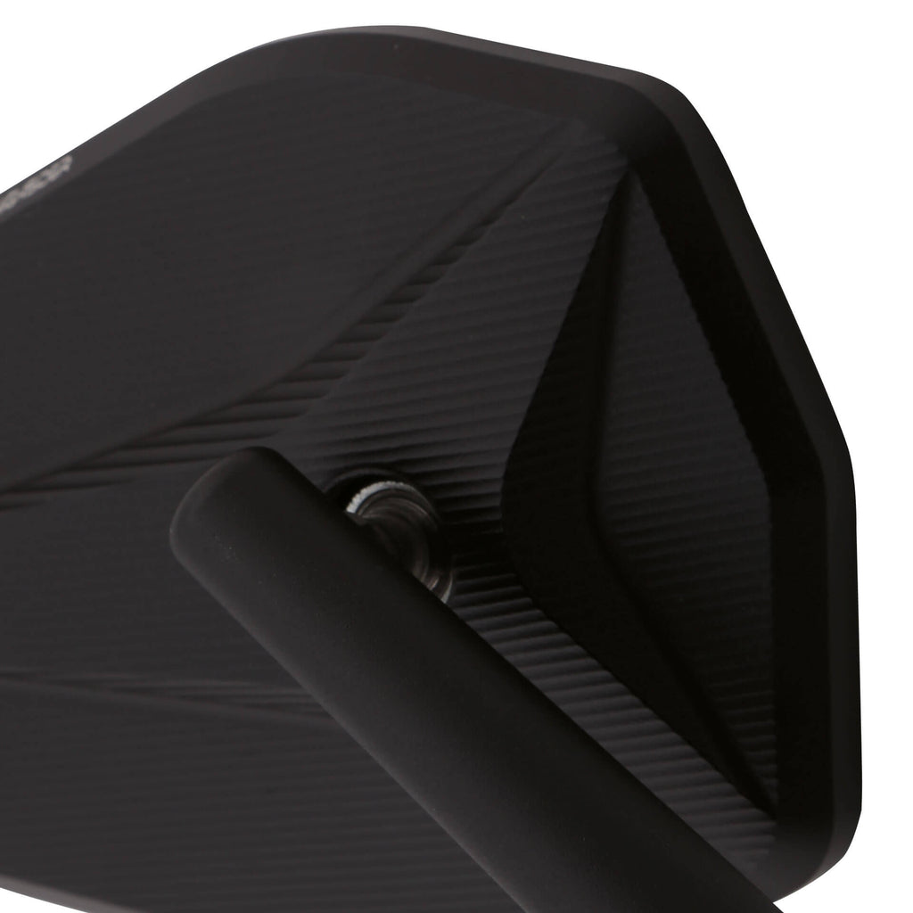 Lenkerspiegel HIGHSIDER VICTORY-X XL, schwarz matt, E-geprüft, M10 Gewinde