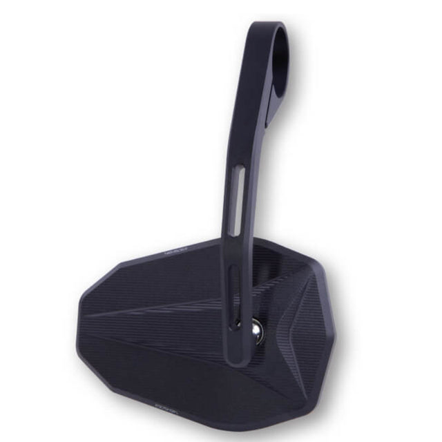 Lenkerendenspiegel HIGHSIDER VICTORY-X, schwarz, Aufnahme Ø 30 x B 12 mm