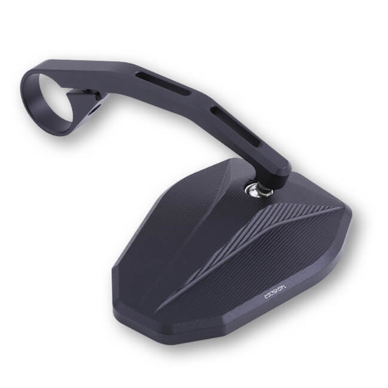 Lenkerendenspiegel HIGHSIDER VICTORY-X, schwarz, Aufnahme Ø 30 x B 12 mm